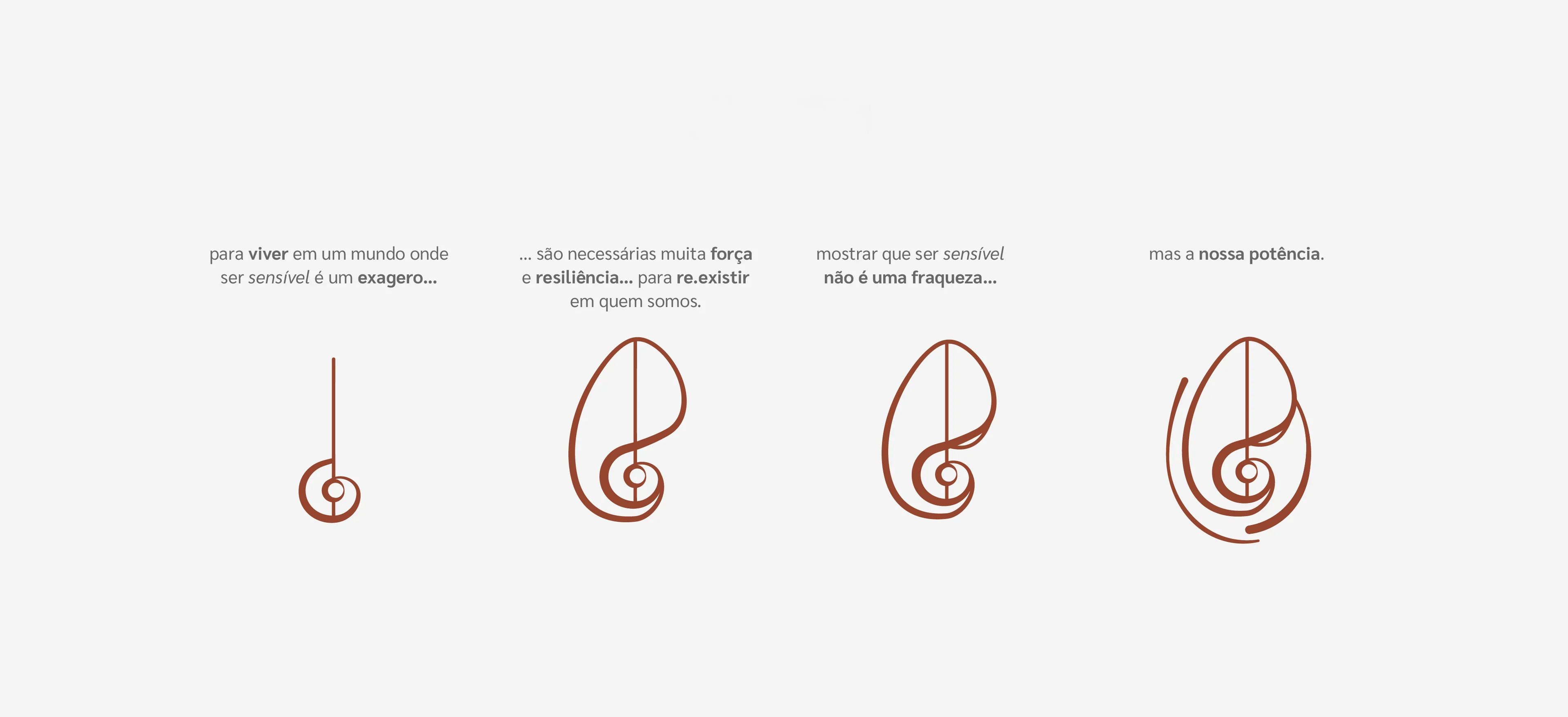 Conceito visual da marca psisensível: uma jornada de sensibilidade, força e reexistência